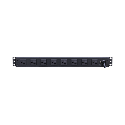 PDU Básico Para Distribución de Energía, Con 8 Tomas NEMA 5-15R Traseras, 1UR, 15 Amp, 120 Vca