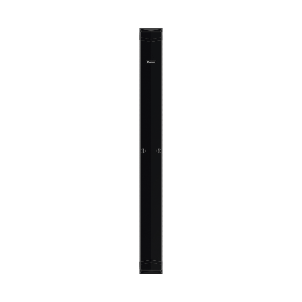Organizador Vertical PatchRunner™ Mejorado, Doble (Frontal y Posterior), Para Rack Abierto de 45 Unidades, 12in de Ancho, Color Negro