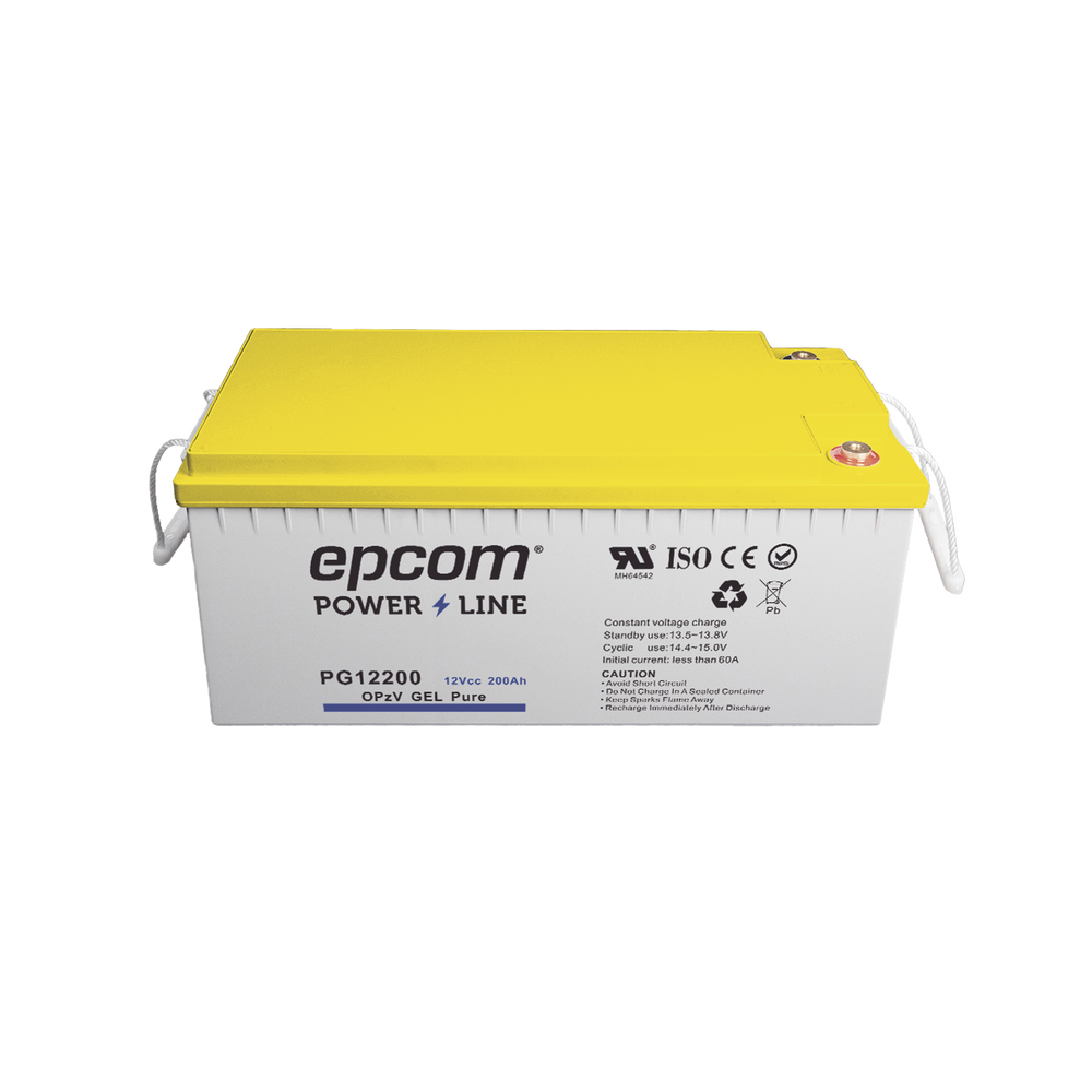 Batería de GEL PURO OPzV / 12 V @ 200 Ah / Ciclo profundo / Uso en Aplicaciones Fotovoltaicas y de Respald
