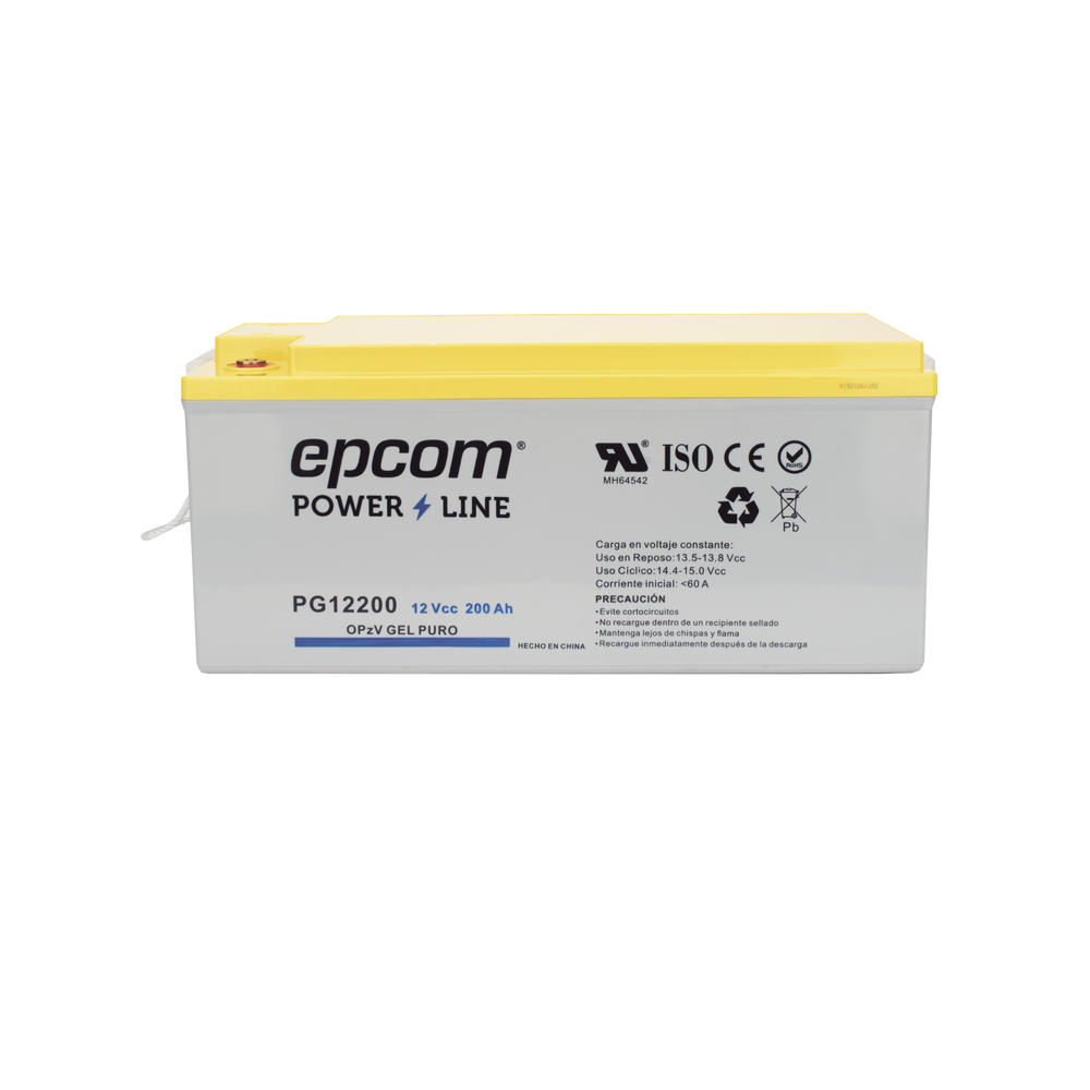 Batería de GEL PURO OPzV / 12 V @ 200 Ah / Ciclo profundo / Uso en Aplicaciones Fotovoltaicas y de Respald