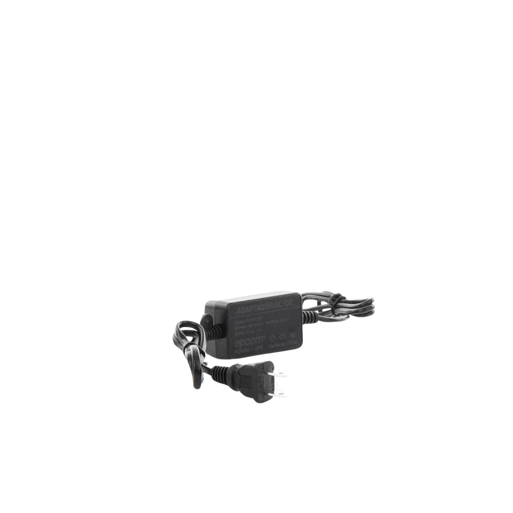 Adaptador de Pared de 12Vcc @ 1 A con cable y clavija Nema 1-15 / 0.5 metros a la toma de alimentación / 0.5 metros a la conexión del dispositivo