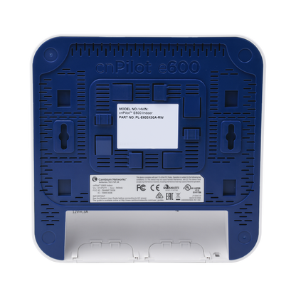 Access Point WiFi cnPilot e600 Indoor para alta cobertura y densidad de usuarios, Doble Banda, Wave 2, MU-MIMO 4X4, antena Beamforming Omnidireccional, hasta 512 clientes