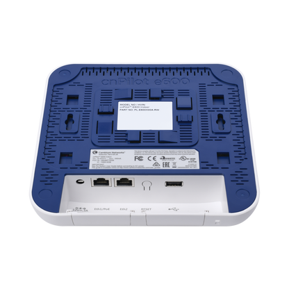 Access Point WiFi cnPilot e600 Indoor para alta cobertura y densidad de usuarios, Doble Banda, Wave 2, MU-MIMO 4X4, antena Beamforming Omnidireccional, hasta 512 clientes
