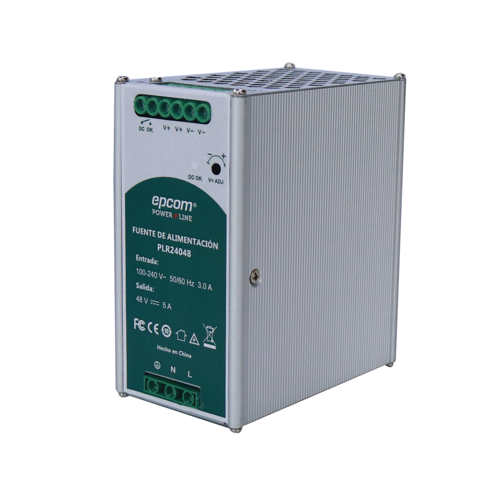FUENTE DE ALIMENTACION 48 VCC / DIN RIEL /  5 AMPERES / 240 W