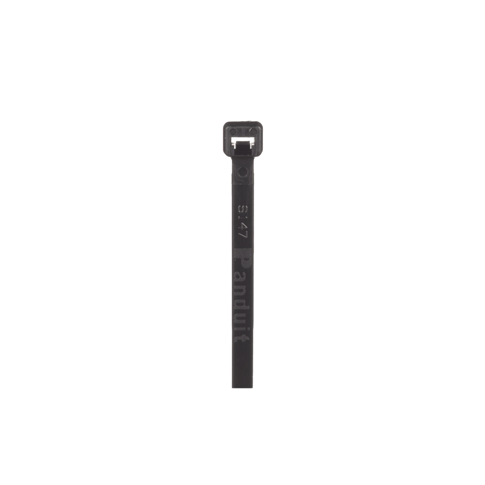 Cincho de Nylon 6.6 Pan-Ty™, 142mm largo x 2.5mm ancho, Color Negro, Exterior Resistente a Rayos UV, Paquete de 1000pz