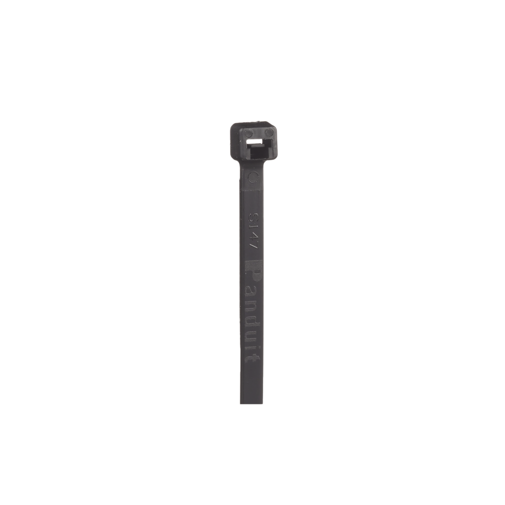 Cincho de Nylon 6.6 Pan-Ty™, 142mm largo x 2.5mm ancho, Color Negro, Exterior Resistente a Rayos UV, Paquete de 1000pz