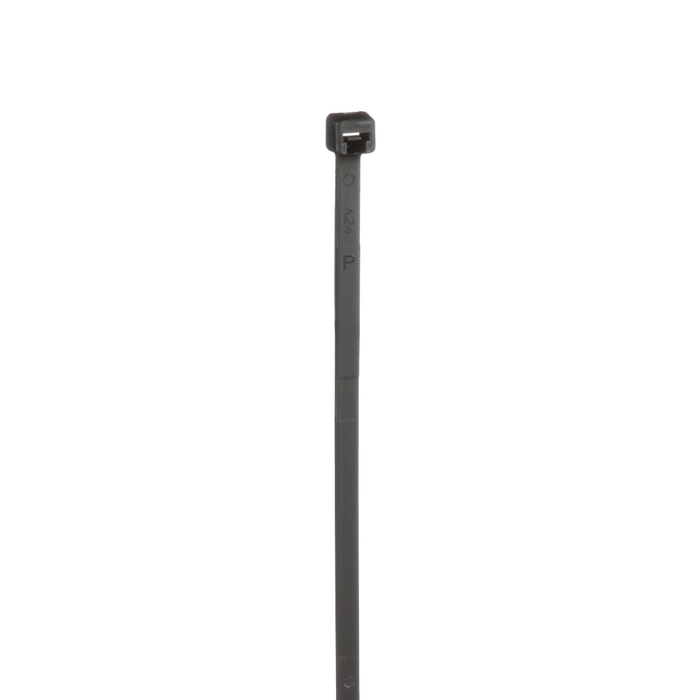 Cincho de Nylon 6.6, de 203mm largo x 3.6mm ancho, Color Negro. Paquete de 1000 Piezas