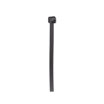 Cincho de Nylon 6.6, Color Negro, 290 mm largo x 3.7mm ancho, sección transversal intermedia, Paquete de 100 piezas