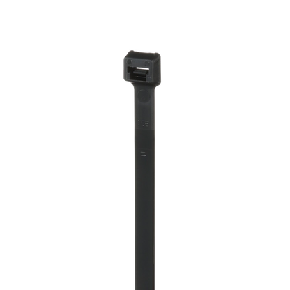Cincho de Nylon 6.6 Pan-Ty, 368mm largo x 7.6mm ancho, Color Negro, Exterior Resistente a Rayos UV, Paquete de 100pz