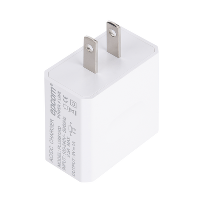 Cargador Micro-USB Profesional de 1 Puerto / 5 VCC / 1 Amper Para Smartphones y Tablets / Voltaje de Entrada de 100-240 VCA