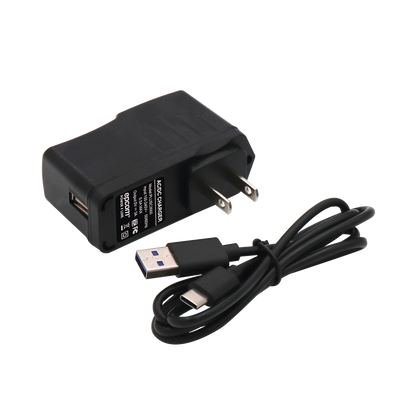 Adaptador de pared de 5 Vcc, @ 3 A con micro-USB tipo C