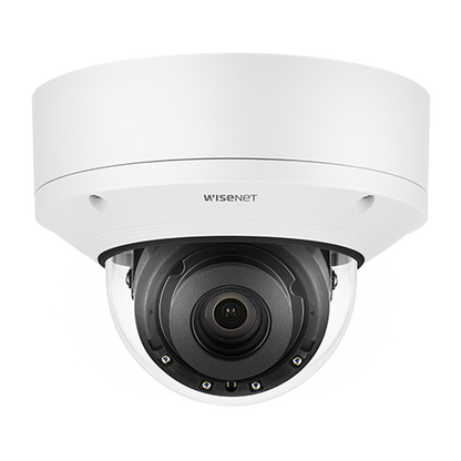 Cámara Domo 4K con IA / Lente Motorizado de 4.5 a 10mm / P-Iris, WDR 120dB / Ranura SD / Protección IP52 e IK10