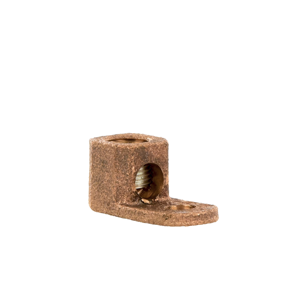 Terminal Tipo Lengüeta Recta de Cobre, Cal. 8 a 1/0 AWG,  Orificio para perno de 5/16" (7.9mm)
