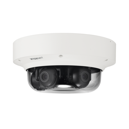 Cámara IP Multisensor 6MP ( 3 Sensores de 2MP) WDR 150 DB, Lente Motorizado 3 - 6 MM /  HPOE / IP66 / IK10 / NEMA 4X