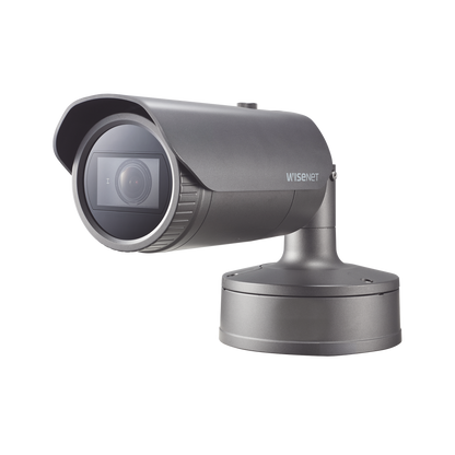 Camara Bala IP 4K con IA / Lente Motorizado 4.5 a 10mm / P-Iris / WDR 120dB / H.265 / RanuraSD / Protección IP67 IK10 NEMA4X
