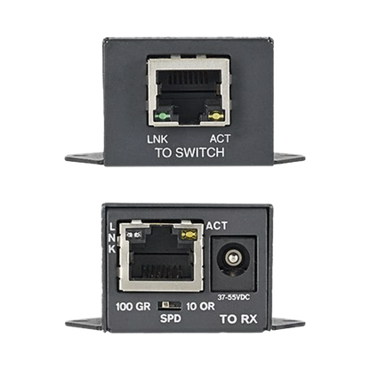 Transmisor PoE/PoE+ Para Uso con Receptor POEXRX1, Hasta 610 Metros (2000 ft) con Cable Cat5e o Cat6, 10/100Mbps