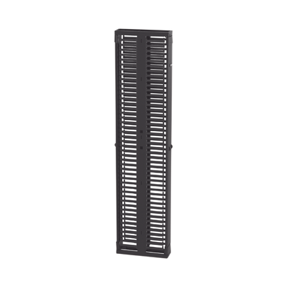 Organizador Vertical PatchRunner™, Doble (Frontal y Posterior), Para Rack Abierto de 45 Unidades, 6in de Ancho, Color Negro