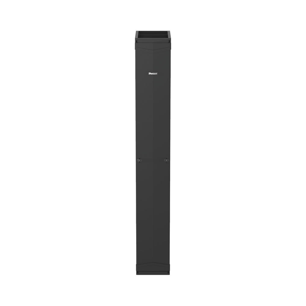 Organizador Vertical PatchRunner™, Doble (Frontal y Posterior), Para Rack Abierto de 45 Unidades, 12in de Ancho, Color Negro