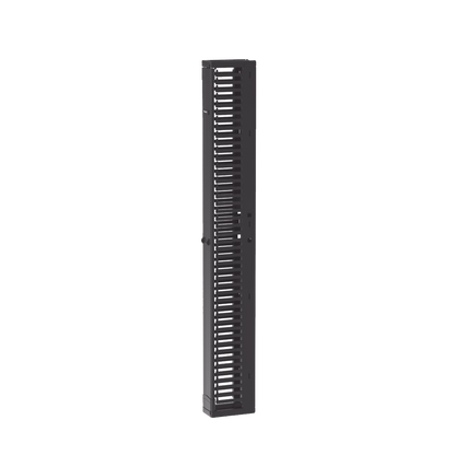 Organizador Vertical PatchRunner™, Sencillo (Solo Frontal), Para Rack Abierto de 45 Unidades, 6 in de Ancho, Color Negro