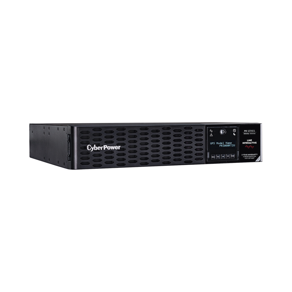 UPS de 3000 VA/3000 W, Topología Línea Interactiva, Entrada 120 Vca NEMA L5-30P, Onda Senoidal Pura, Torre o Rack 2 UR, Con 8 Tomas NEMA 5-20R y 1 NEMA L5-30R
