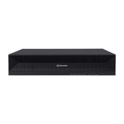 NVR 32 Megapixel (8K) / 32 Canales IP / Soporta 8 Discos Duros / H.265 & Wisestream / Wisenet P2P / ONVIF / Compatible con Cámaras IA / Salida HDMI en 4K