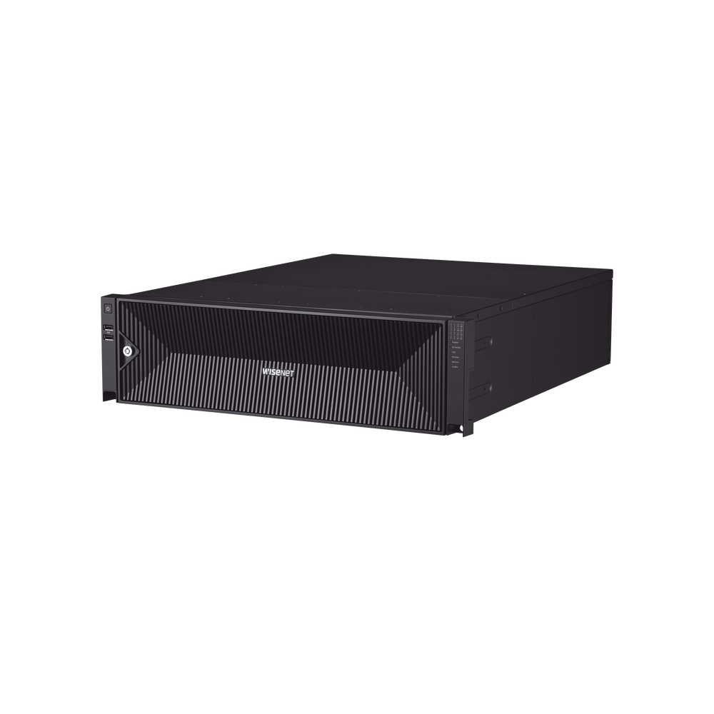 NVR de 64 canales /  Hasta 32 MP / H.265 & Wisestream / Procesamiento 400 Mbps / 3 Puertos de Red / Raid 5-6 / 16 bahias para disco duro (no incluidos)