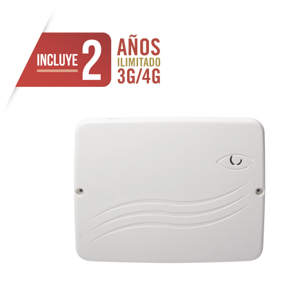 Panel de Alarma Cloud Híbrido 4G LTE / 8 Zonas Cableadas, 32 Inalámbricas / INCLUYE 2 AÑOS 3G/4GLTE ILIMITADOS / Programación 100% vía WEB / ALTA SEGURIDAD