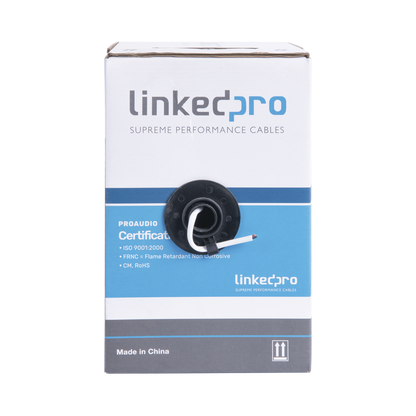 Cable para Audio Profesional de 2 Conductores Calibre 18 para Aplicaciones de Audio y Automatización Bobina de 152 Metros (500 Pies)