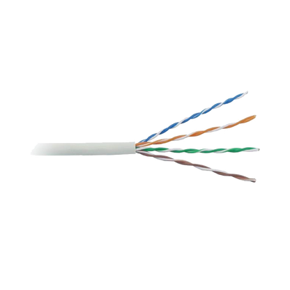 Bobina de Cable de 305 Metros (1000 Pies), Cat5e, Alto Rendimiento, Color Blanco, UL, para Aplicaciones en Video Vigilancia, Redes de Datos. Uso en Interior