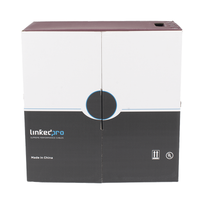 Bobina de Cable UTP 305 Metros (1000 Pies), Cat5e con Doble Forro, para Exterior, Climas Extremos, Color Negro