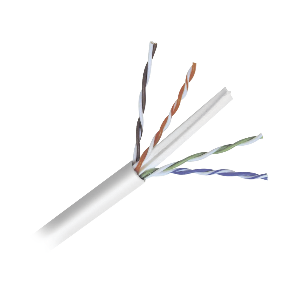 Bobina de Cable de 305 Metros (1000 Pies) de Cable Cat6 de Alto Desempe�o, Super Flexible, UL, Cobre, Color Blanco, para Aplicaciones de Video Vigilancia y Redes de Datos