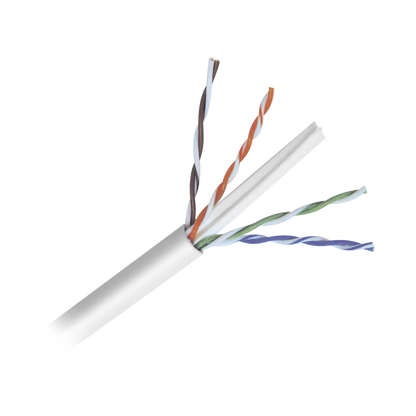 Bobina de Cable de 305 Metros (1000 Pies) de Cable Cat6 de Alto Desempe�o, Super Flexible, UL, Cobre, Color Blanco, para Aplicaciones de Video Vigilancia y Redes de Datos