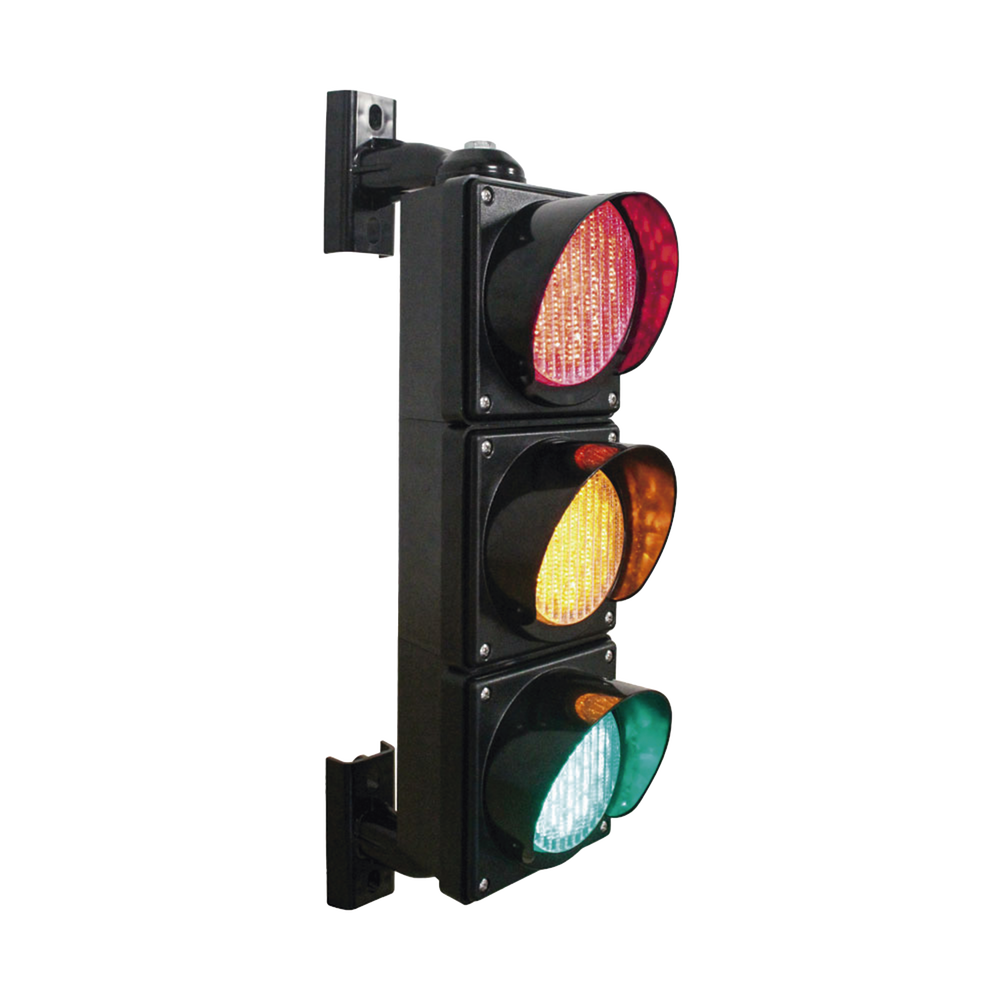 Semáforo / Señalización Rojo, Verde y Amarillo / Diametro 100mm / LED / 110vca.