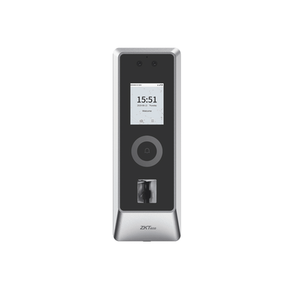 Lector Autonomo de Reconocimiento Facial y Huella Digital para Exterior