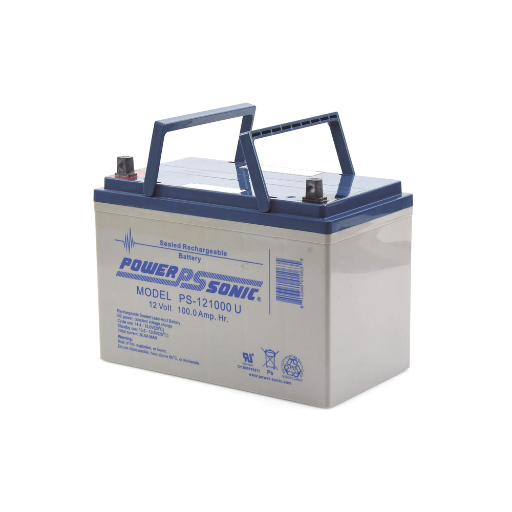 Batería 12V, 100AH, Para Respaldo, Tecnologías AGM/VRLA, 10-12 Años Vida Útil, Terminales U, Reconocida UL