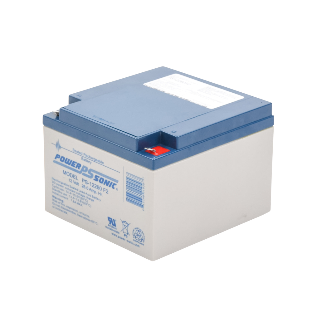 Batería 12V, 26AH, Para Respaldo, Tecnologías AGM/VRLA, 5 Años Vida Útil, Terminales F2, Reconocida UL