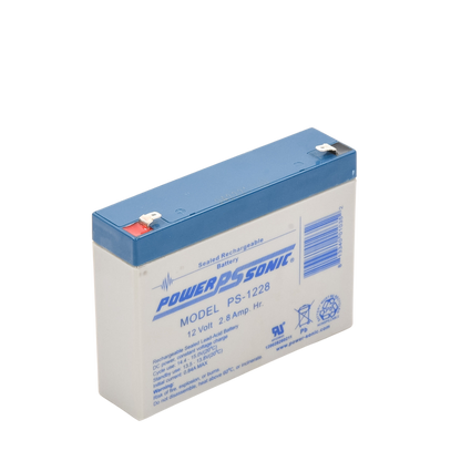 Batería 12V, 2.8AH, Para Respaldo, Tecnologías AGM/VRLA, 5 Años Vida Útil, Terminales F1, Reconocida UL
