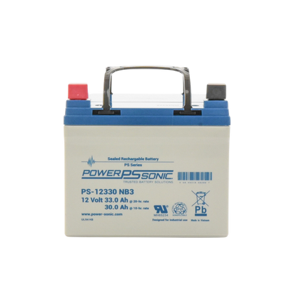 Batería 12V, 33AH, Para Respaldo, Tecnologías AGM/VRLA, 5 Años Vida Útil, Terminales NB3, Reconocida UL