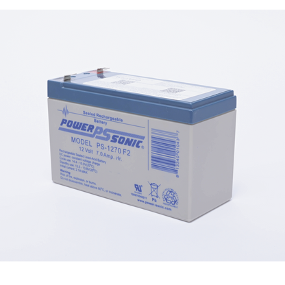 Batería 12V, 7AH, Para Respaldo, Tecnologías AGM/VRLA, 5 Años Vida Útil, Terminales F2, Reconocida UL