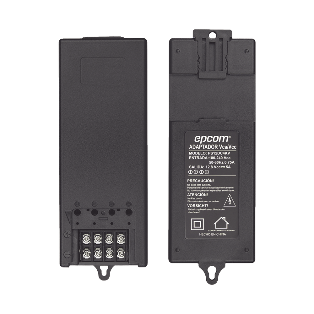 Fuente de Poder de 12 Vcc @ 5A / 4 Cámaras / FILTRO DE RUIDO ESPECIAL PARA CAMARAS 4K / Fusible Reseteable Inter Construido PTC / Protección Contra Sobre-Tensiones y Contra Cortocircuito / Recomendado para cámaras 4K.