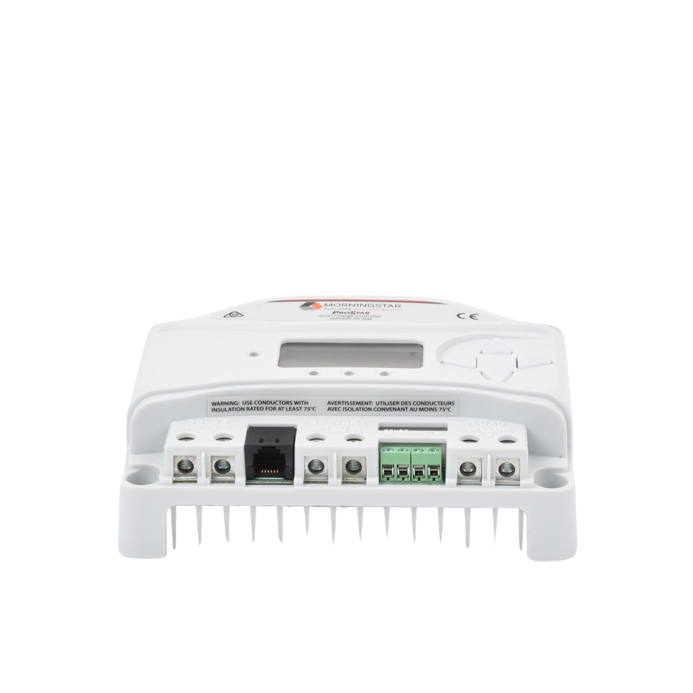 Controlador de carga y descarga 12-24 Vcc, 30 Amp