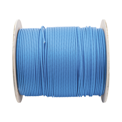 Bobina de Cable Blindado S/FTP de 4 Pares, Cat7, Inmune a Ruido e Interferencias, LSZH (Bajo Humo, Cero Halógenos), Color Azul, Bobina de 500 Metros (1640 Pies)