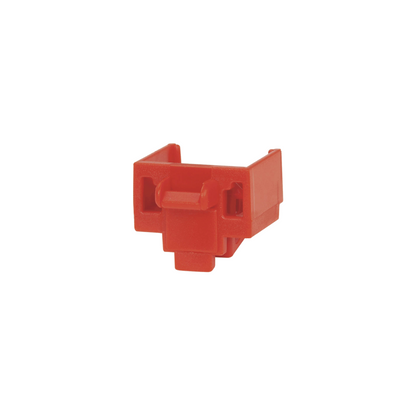 Kit de 10 Dispositivos para Bloquear Puertos Jack RJ45, Color Rojo, Incluye Llave de Extracción