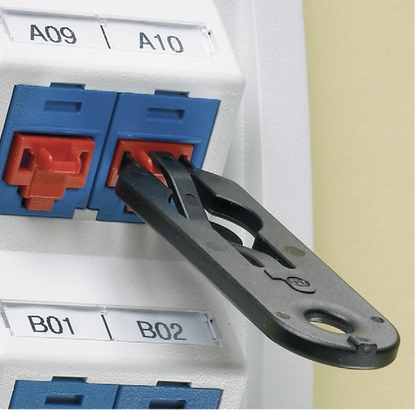 Kit de 10 Dispositivos para Bloquear Puertos Jack RJ45, Color Negro, Incluye Llave de Extracción