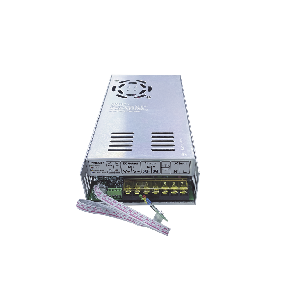 13.8 VCC @ 30 A / Fuente de alimentación / Capacidad de baterías  de respaldo de 12 Vcc desde 4.5 hasta 40 Ah