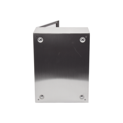 Gabinete de Acero Inoxidable IP66 Uso en Intemperie (300 x 400 x 200 mm) con Placa Interna Galvanizada.