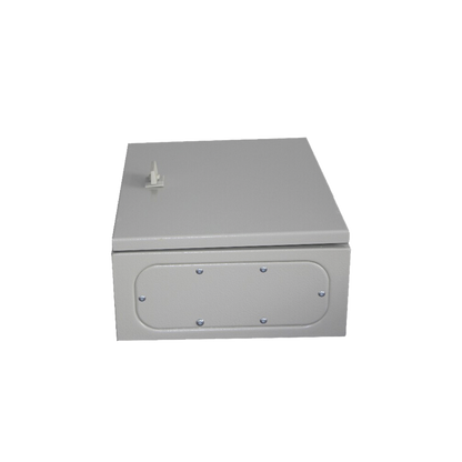 Gabinete de Acero IP66 Uso en Intemperie (400 x 400 x 200 mm) con Placa Trasera Interior de Metal y Compuerta Inferior Atornillable (Incluye Chapa y Llave T).