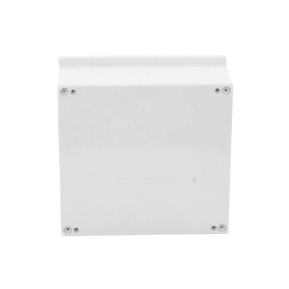 Gabinete de Poliéster IP65 Uso en Intemperie (400 x 400 x 200 mm) con Placa Trasera Interior de Plástico (Incluye Chapa y Llave).