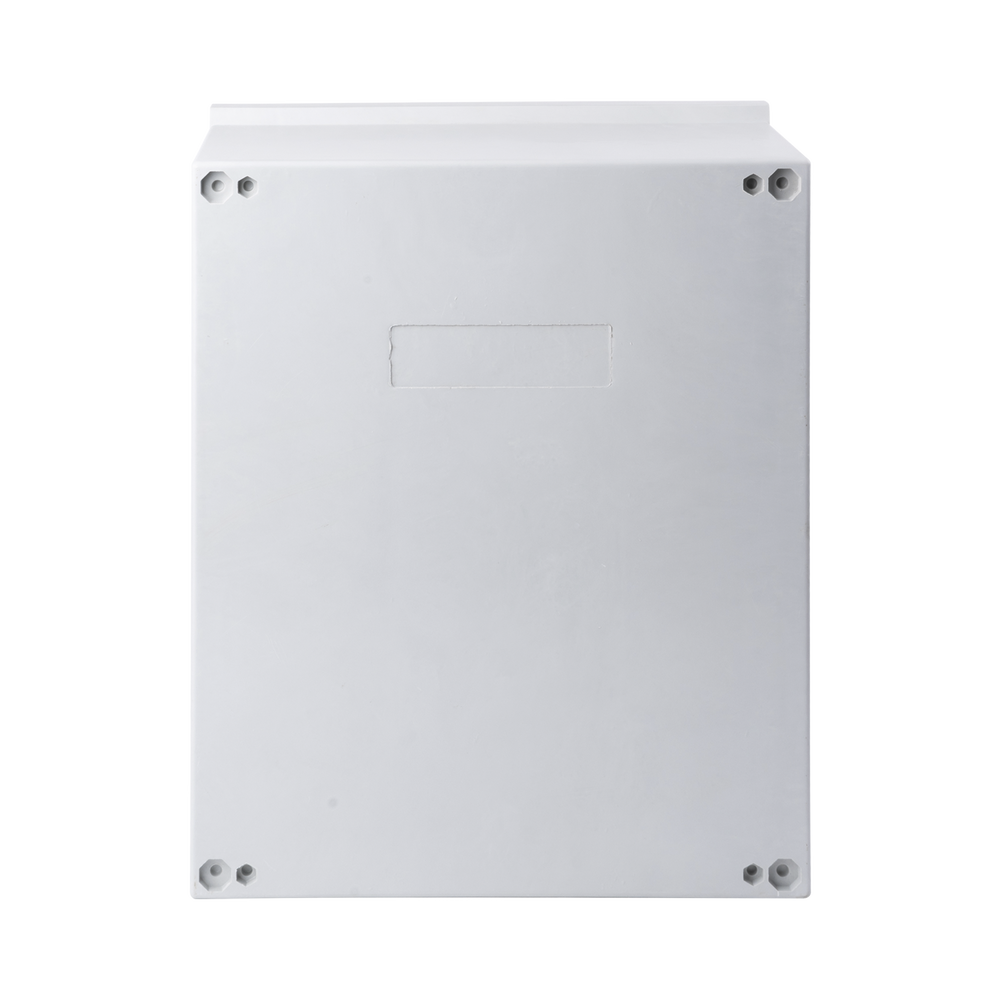 Gabinete de Poliéster IP65 Puerta Transparente, Uso en Intemperie (400 x 500 x 200 mm) con Placa Trasera Interior de Plástico (Incluye Chapa y Llave).