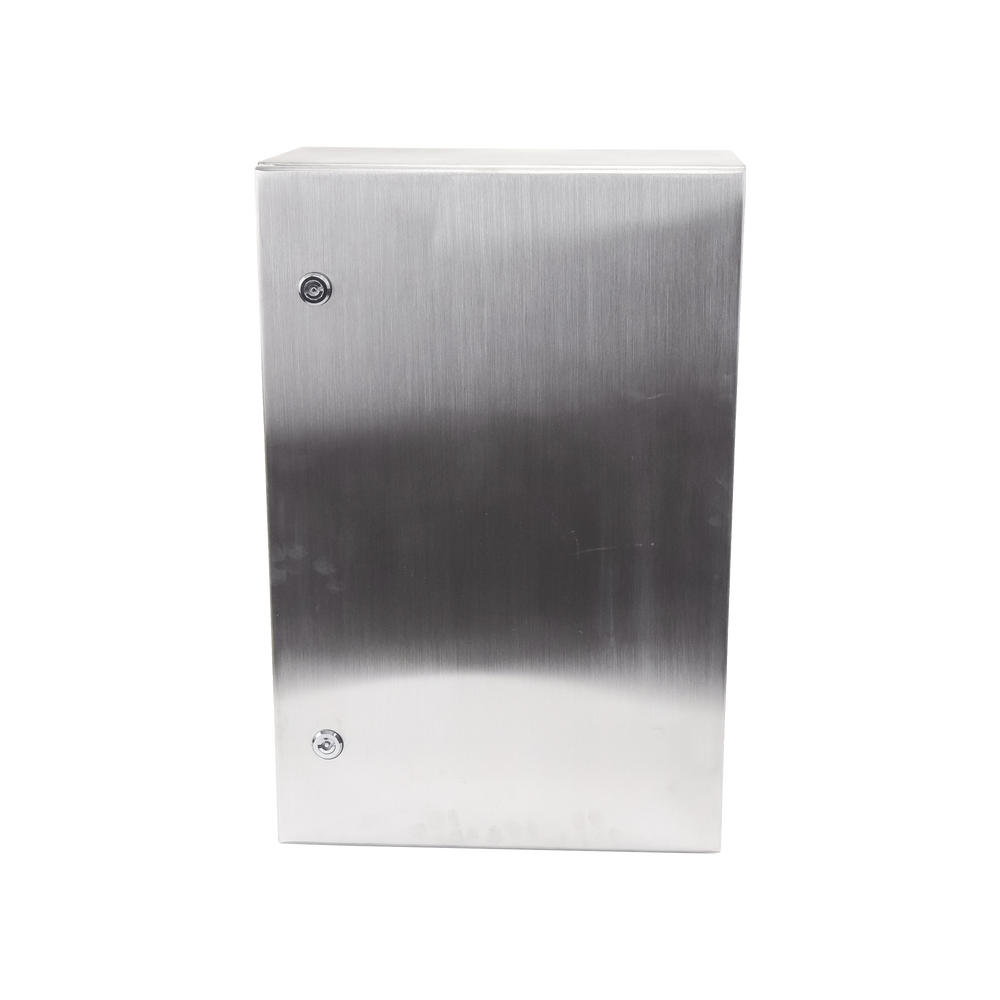 Gabinete de Acero Inoxidable IP66 Uso en Intemperie (400 x 600 x 250 mm) con Placa Interna Galvanizada.